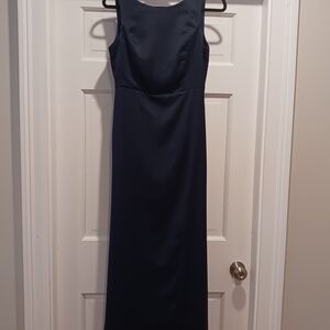 BHLDN Navy Sleeveless Maxi Dress